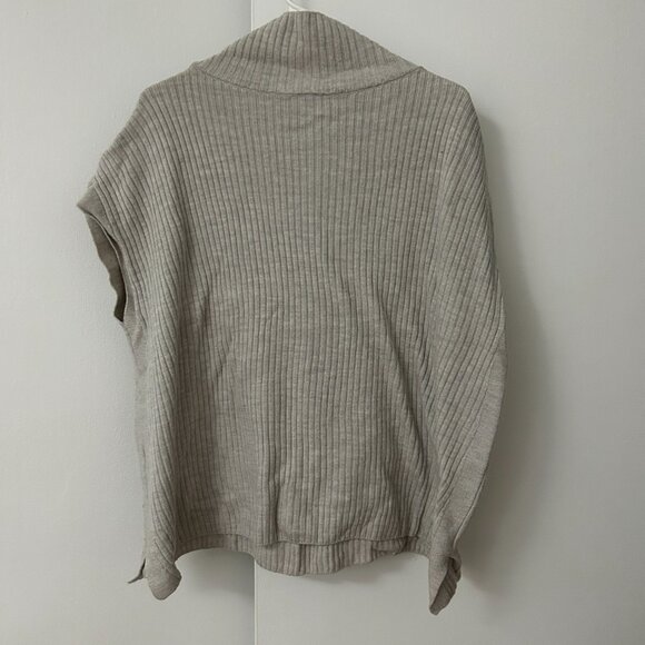 EILEEN FISHER Sweater Womens sz 1X Gray wool Turtleneck Italian Yarn Minimalist - Picture 5 of 11